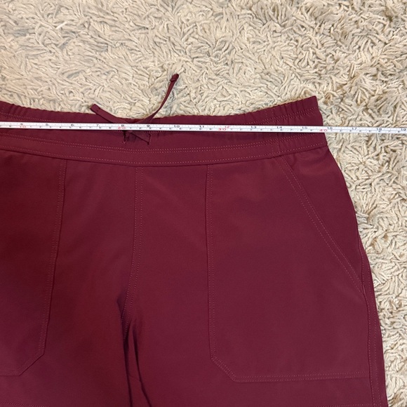Maroon Active Drawstring Shorts - Picture 3 of 5